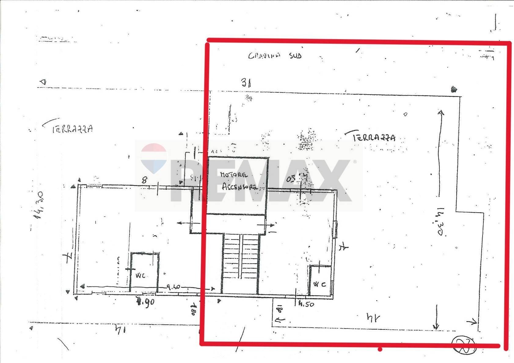 Pianta 2D - Attico via Badia
 
3, Catania - planimetria 1
