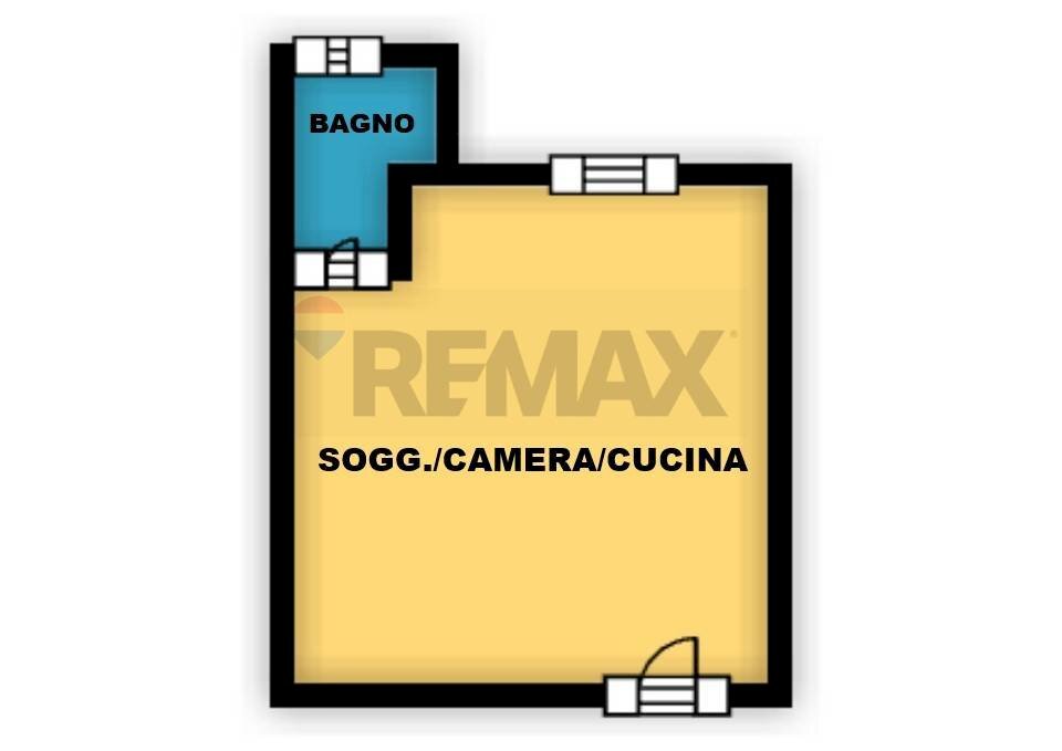 Pianta 2D - One-room apartment via Rovetta Gerolamo
 
6, Milano - floor plans 1