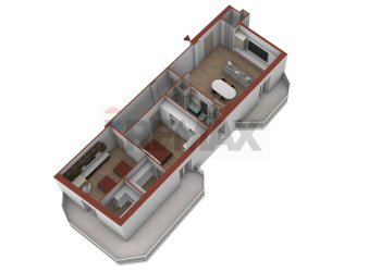 Pianta 3D - Quadrilocale Viale Beccarini
 
30, Manfredonia - foto 29