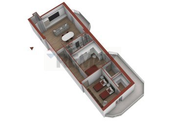 Pianta 3D - Quadrilocale Viale Beccarini
 
30, Manfredonia - foto 30