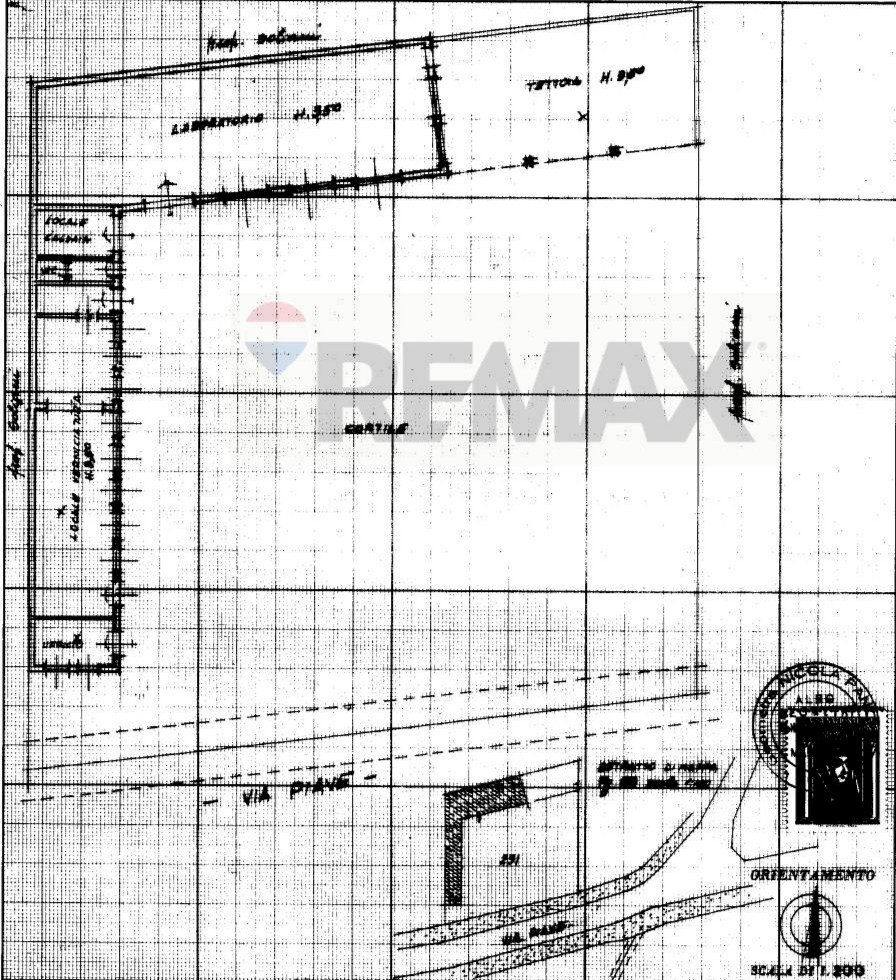 Pianta 2D - Capannone via Piave, Viadana - planimetria 1
