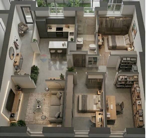 Pianta 3D - Quadrilocale via Carlo Oberti
 
52, Lenna - planimetria 1