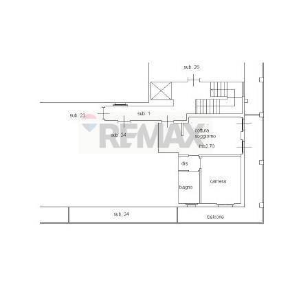 Pianta 2D - Bilocale Via Papa Giovanni XXIII
 
4, Verdello - planimetria 1