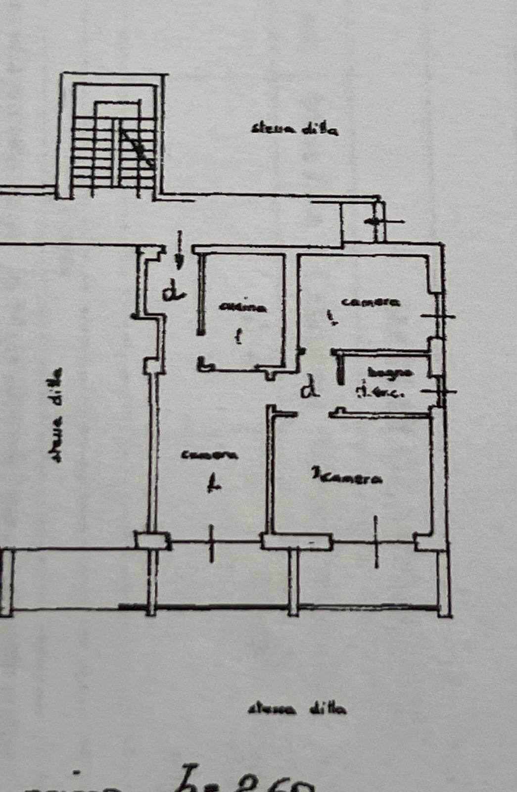 Foto 9 - Trilocale Via Montello
 
7, Bardonecchia - planimetria 1
