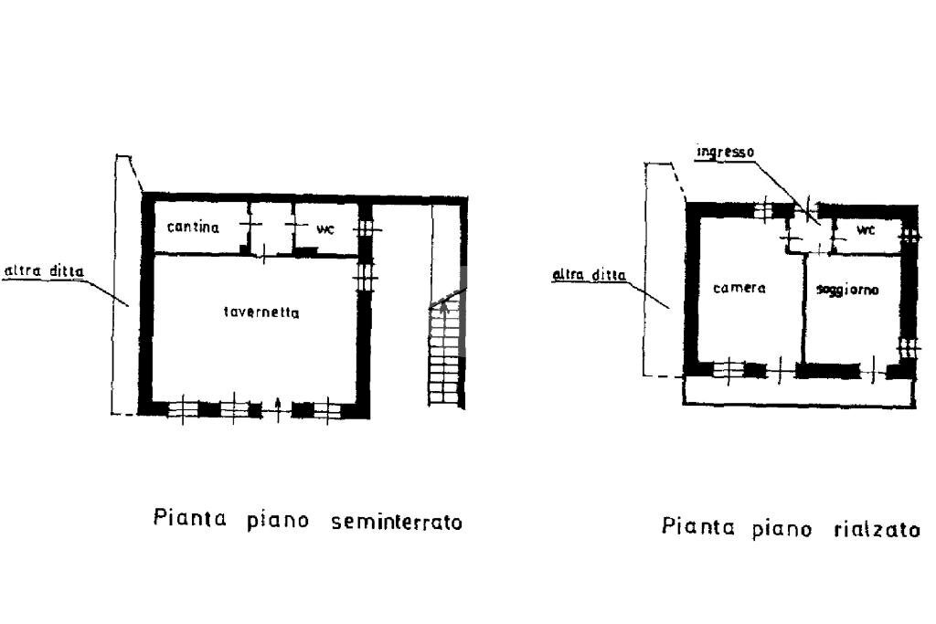 Terraced Villa Borgata Fornello, Rubiana - floor plans 1