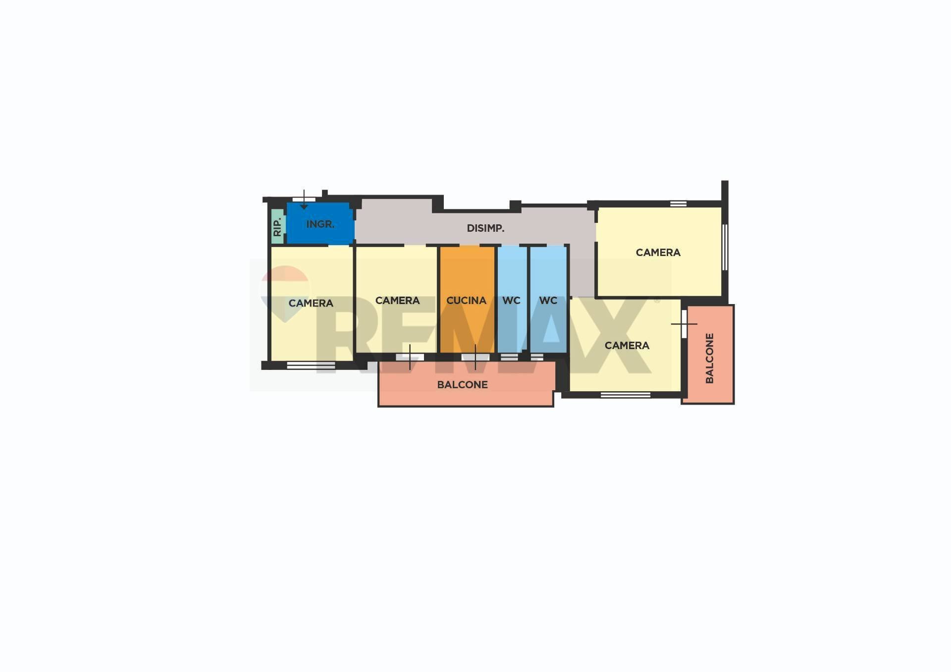 Pianta 2D - Appartamento Via Lieti A Capodimonte
 
51/f, Napoli - planimetria 1