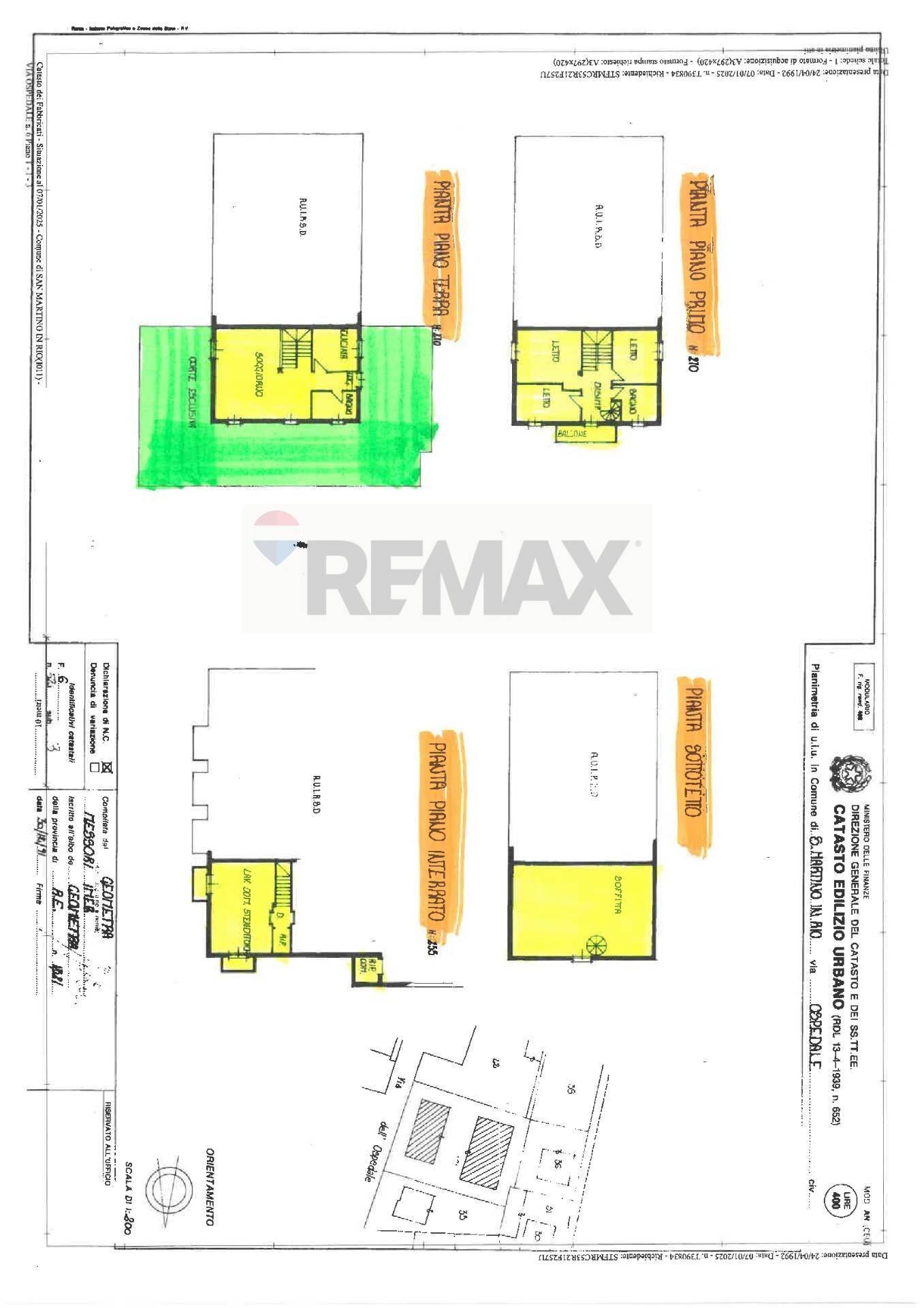 Pianta 2D - Terraced Villa Via Ospedale
 
6, San Martino in Rio - floor plans 1