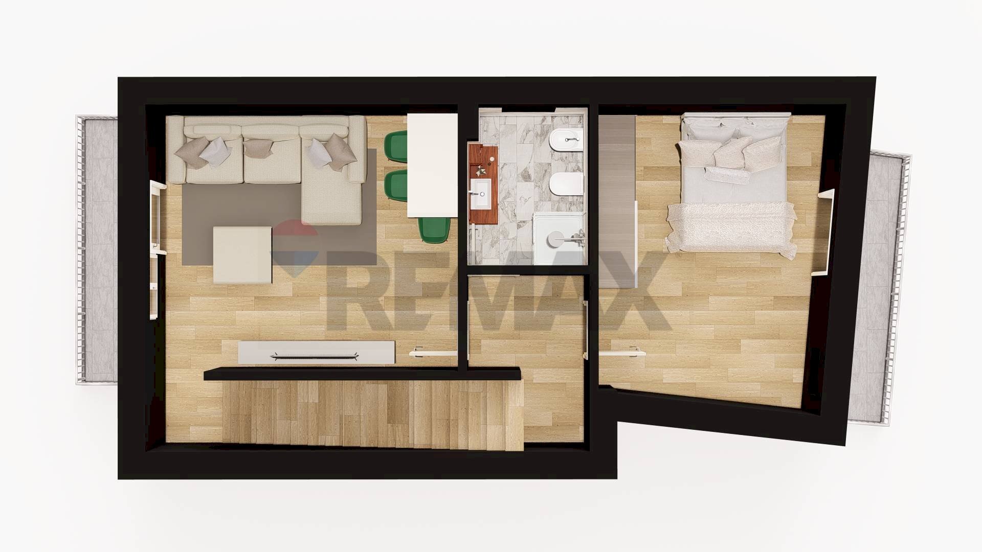 Pianta 3D - Casa indipendente Via Madonna Del Soccorso
 
5, Palermo - foto 2