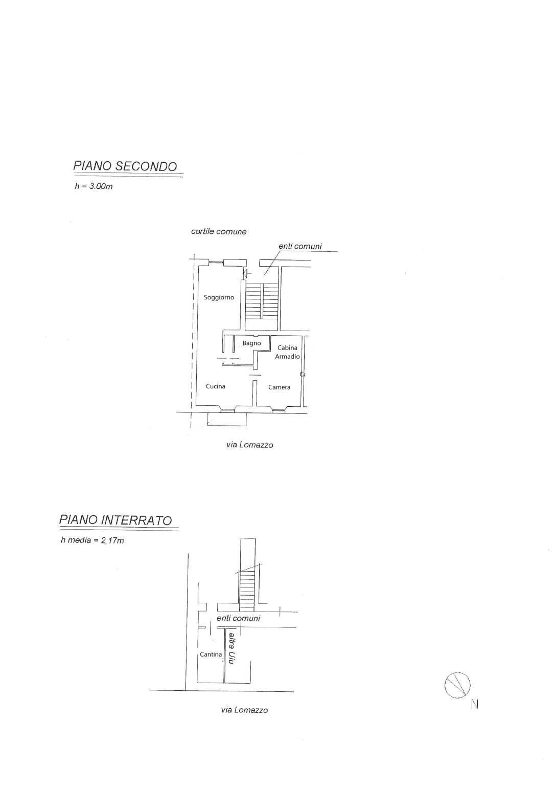 Bilocale via Paolo Lomazzo, 13, Milano - planimetria 1