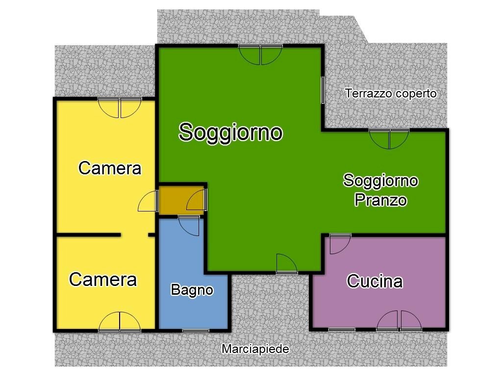 Villa a Schiera via Traforo, 12, Pino Torinese - planimetria 1