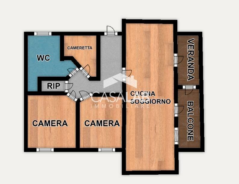 Foto 2 - Quadrilocale via San Martino
 
12, Carini - planimetria 1