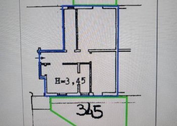 Planimetria - Trilocale Bologna (zona Bolognina) - foto 8