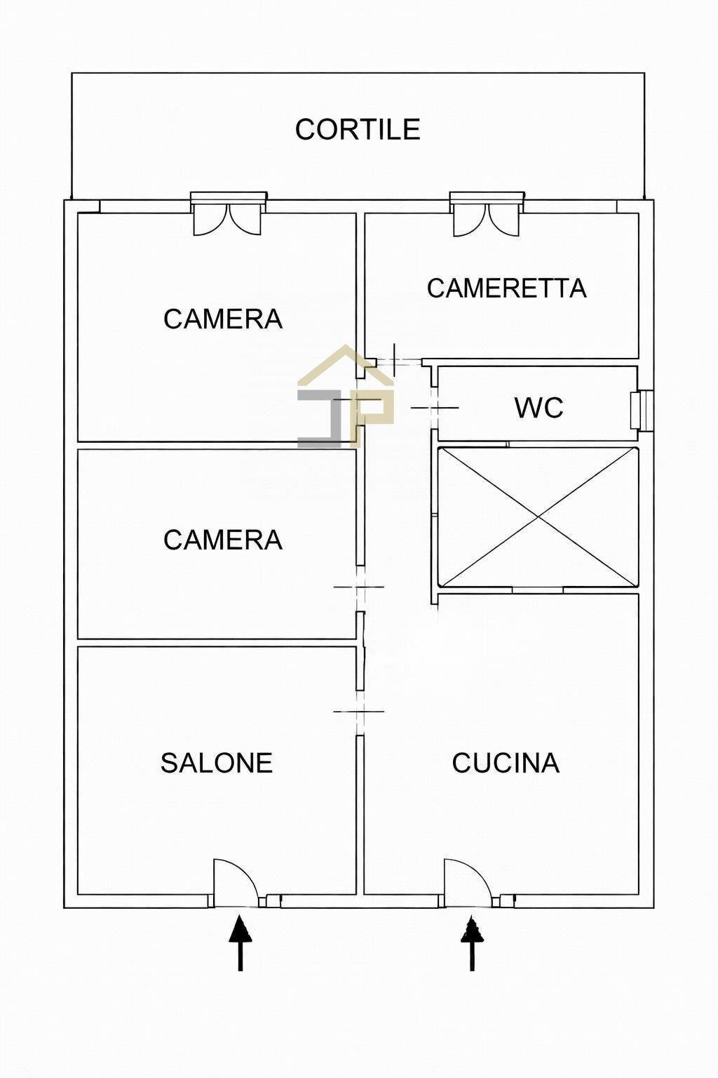 Foto 23 - Appartamento Via Giuseppe Pitrè
 
109 A, Balestrate - planimetria 1