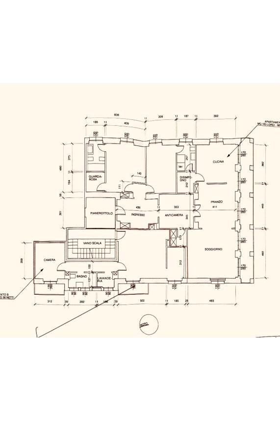 Apartment via Uberto Visconti di Modrone, Milano - floor plans 1