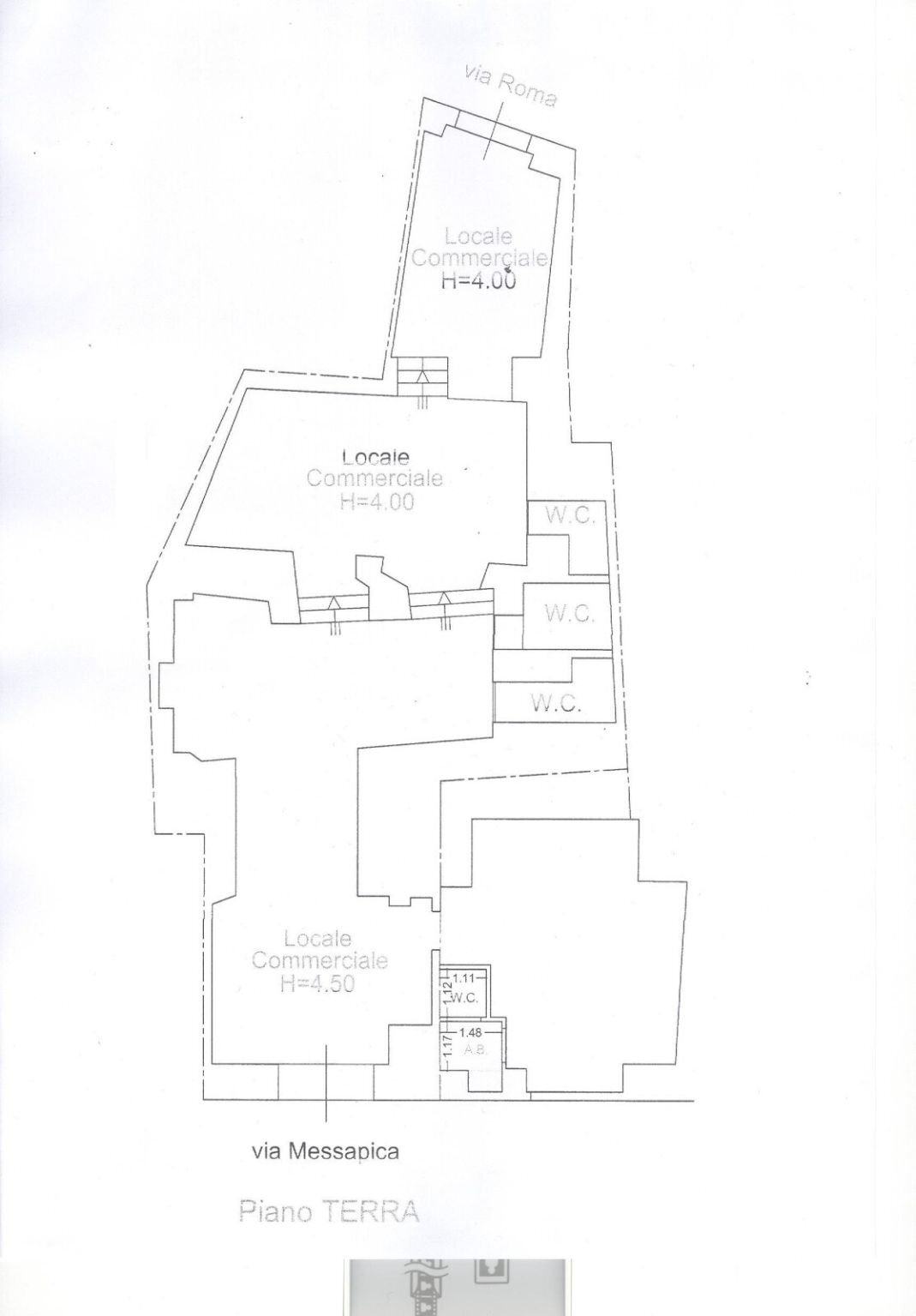 Shop Bar, Ristorante, Ugento - floor plans 1
