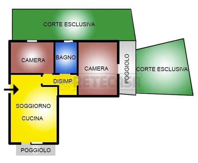 Retecasa_Valdagno - Planimetria - Four-room apartment Valdagno - floor plans 1