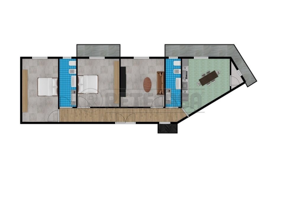 PROGETTO GRAFICO VIA RAFFAELEL MAURI, 49.jpg - Three-room apartment Via Raffaele Mauri 49, Salerno - photo 1
