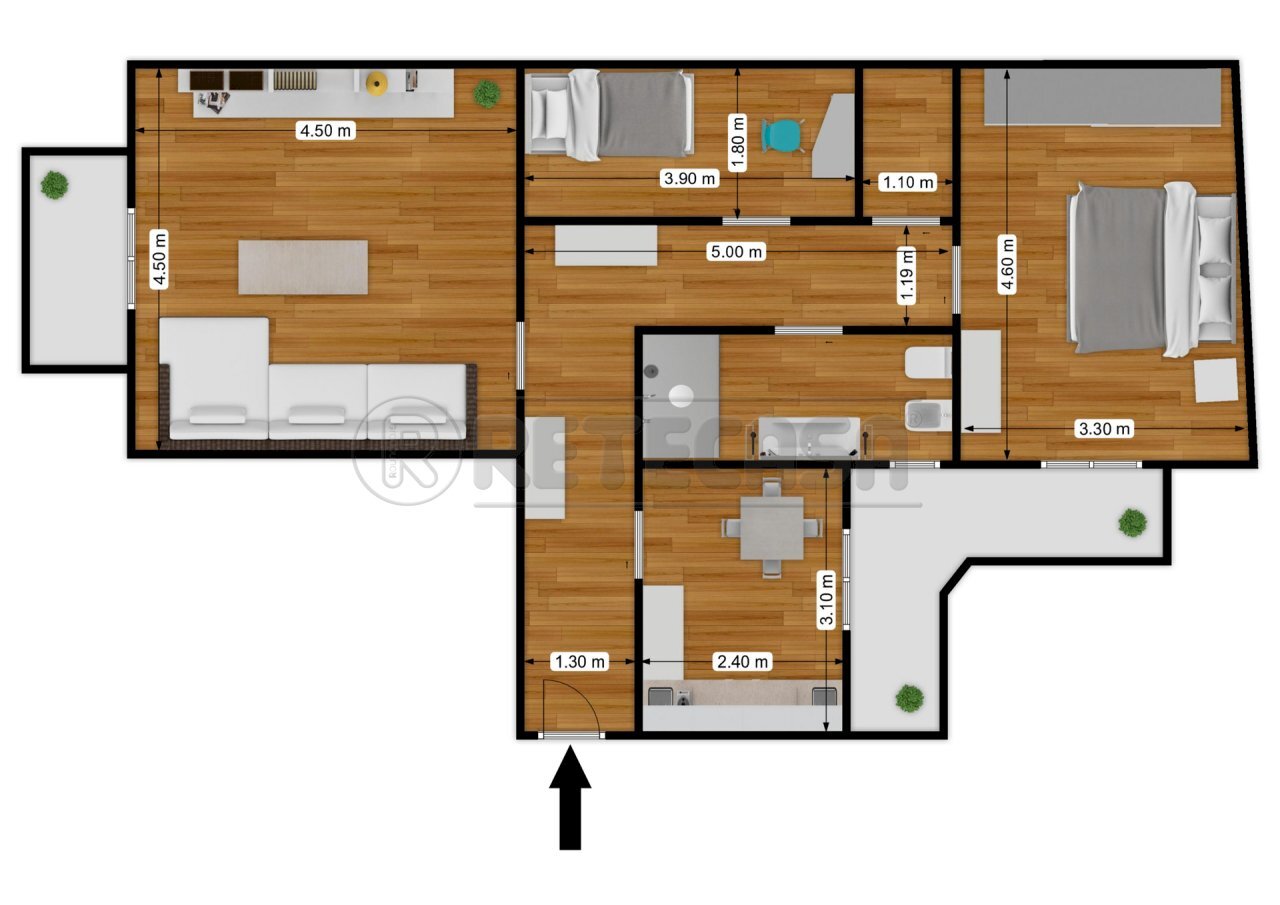 7.jpg - Trilocale Via Benedetto Croce 22, Bisceglie - foto 2