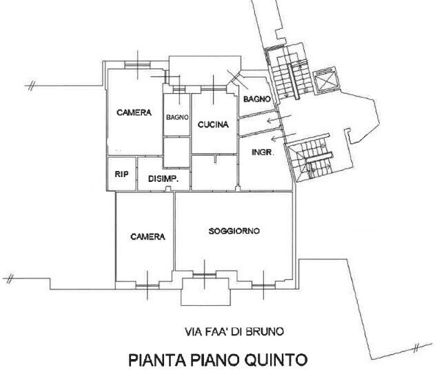 1.jpg - Apartment at auction Via Camillo Cavour 23, Alessandria - floor plans 1