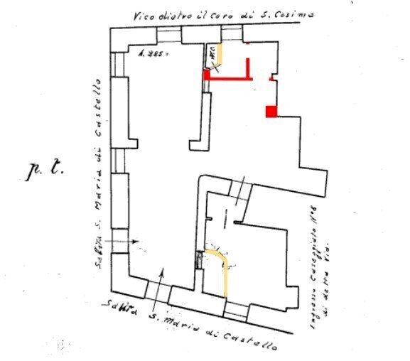 1.jpg - Quadrilocale all'asta Salita di Santa Maria di Castello 28, Genova - planimetria 1