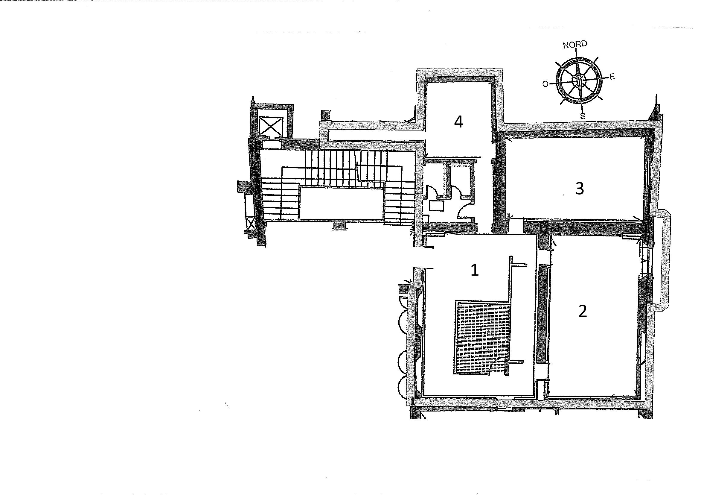 Office Bologna (neighborhood Centro Storico) - floor plans 1
