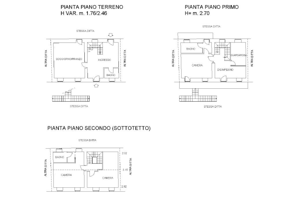 Semi-detached house Via trasaghis, Giaveno - floor plans 1