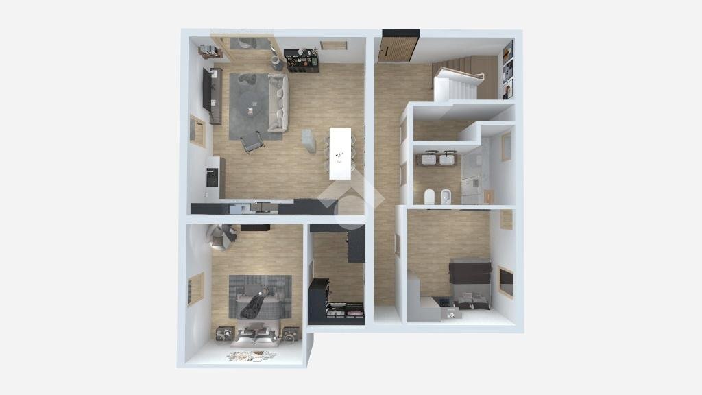 Portion of a house Via Miserabili, Budrio - floor plans 1