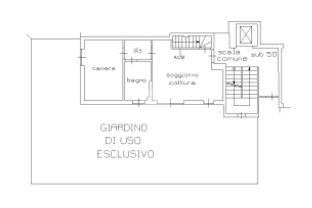 Bilocale Via Milano, Vittuone - planimetria 1