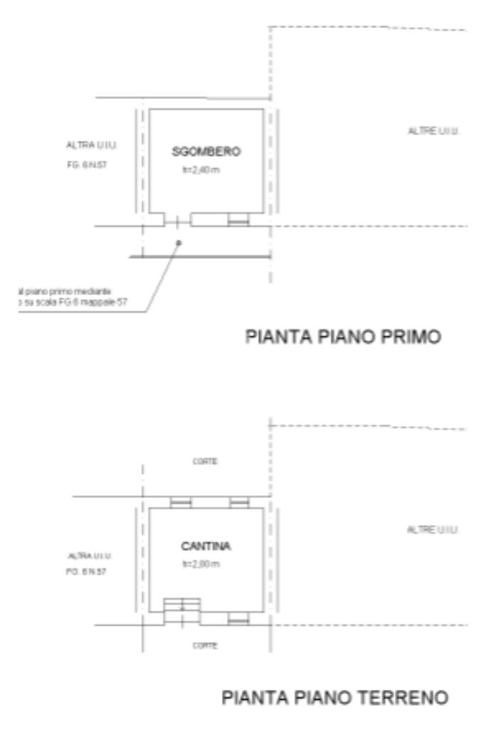 Semi-detached house Frazione Perrero, Barbania - floor plans 1