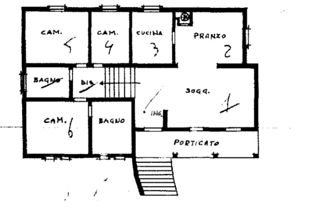Villa Via Camillo Benso Conte di Cavour, Novi di Modena - planimetria 1