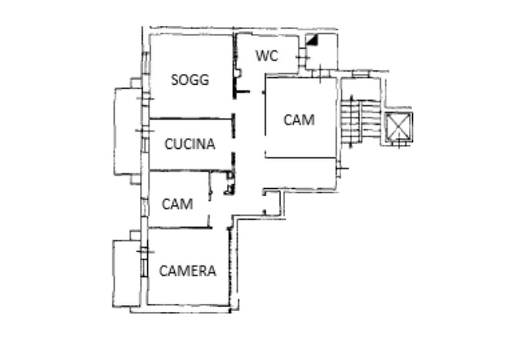 Appartamento Via chiapussone, Ivrea - planimetria 1