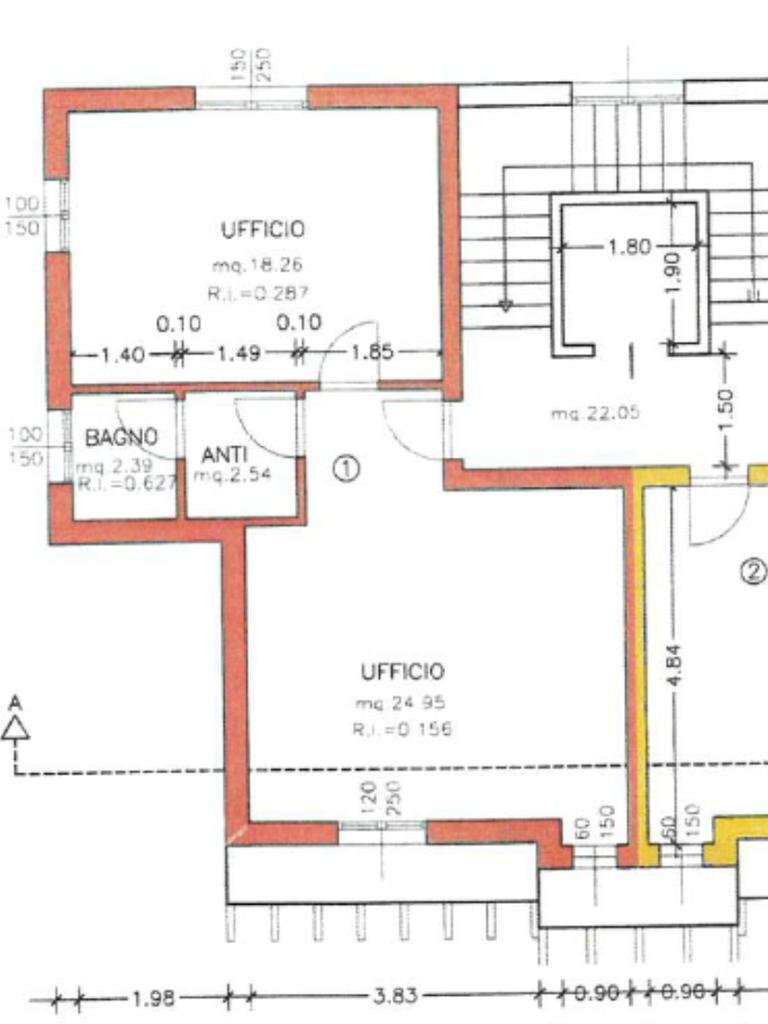 Ufficio Via Cristoforo Colombo, Novellara - planimetria 1