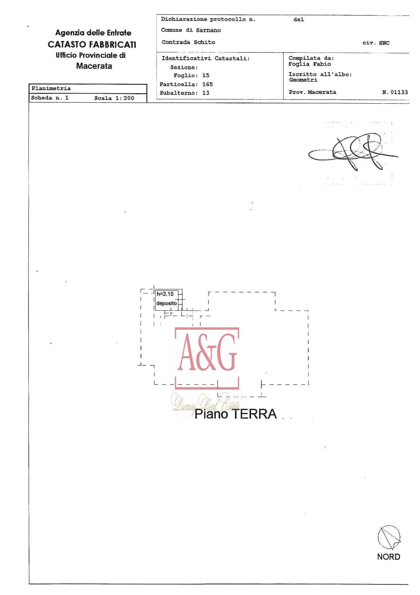 Foto 38 - Casa indipendente Contrada Schito, Sarnano - planimetria 1