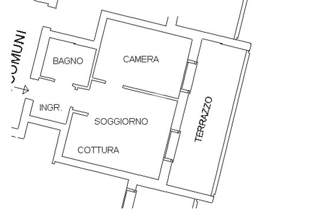 Bilocale Via Erice, Milano (zona Vigentino) - planimetria 1