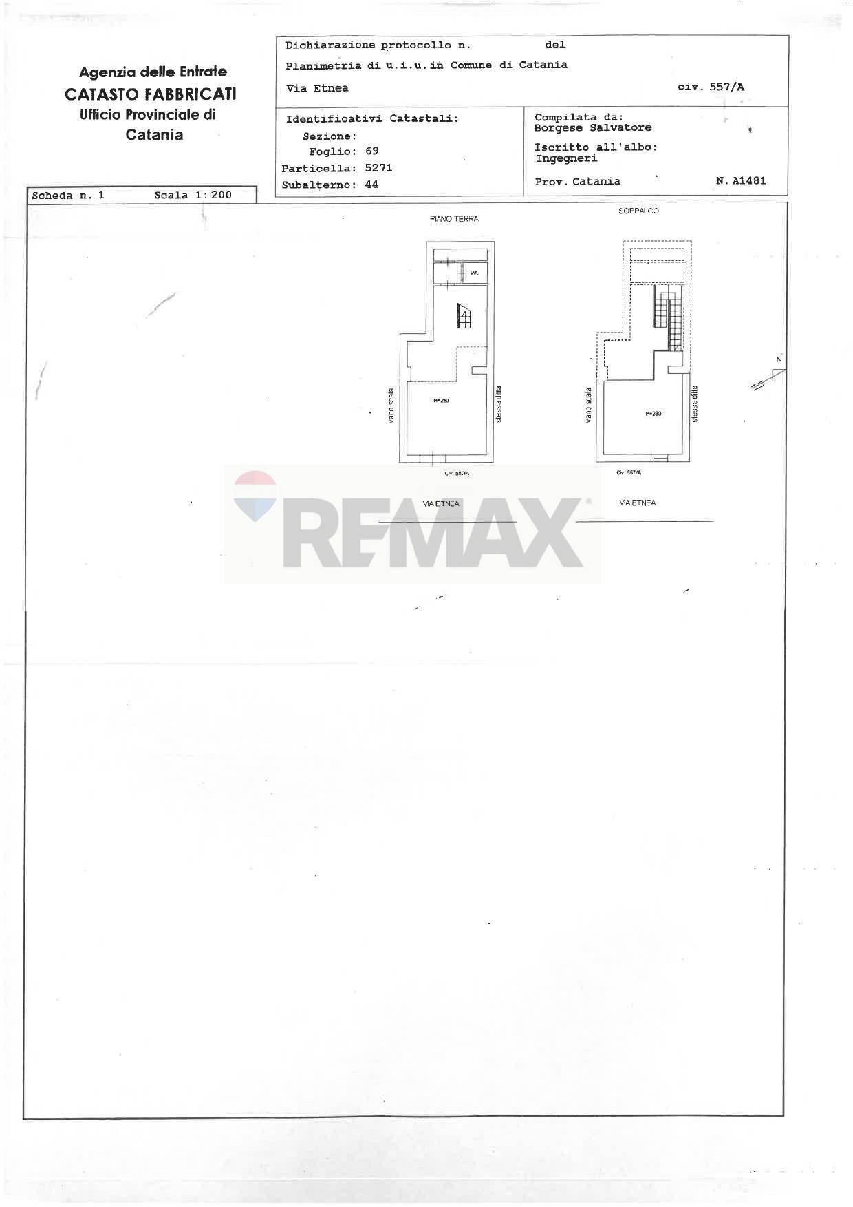Pianta 2D - Locale Commerciale Via Etnea
 
557, Catania - planimetria 1