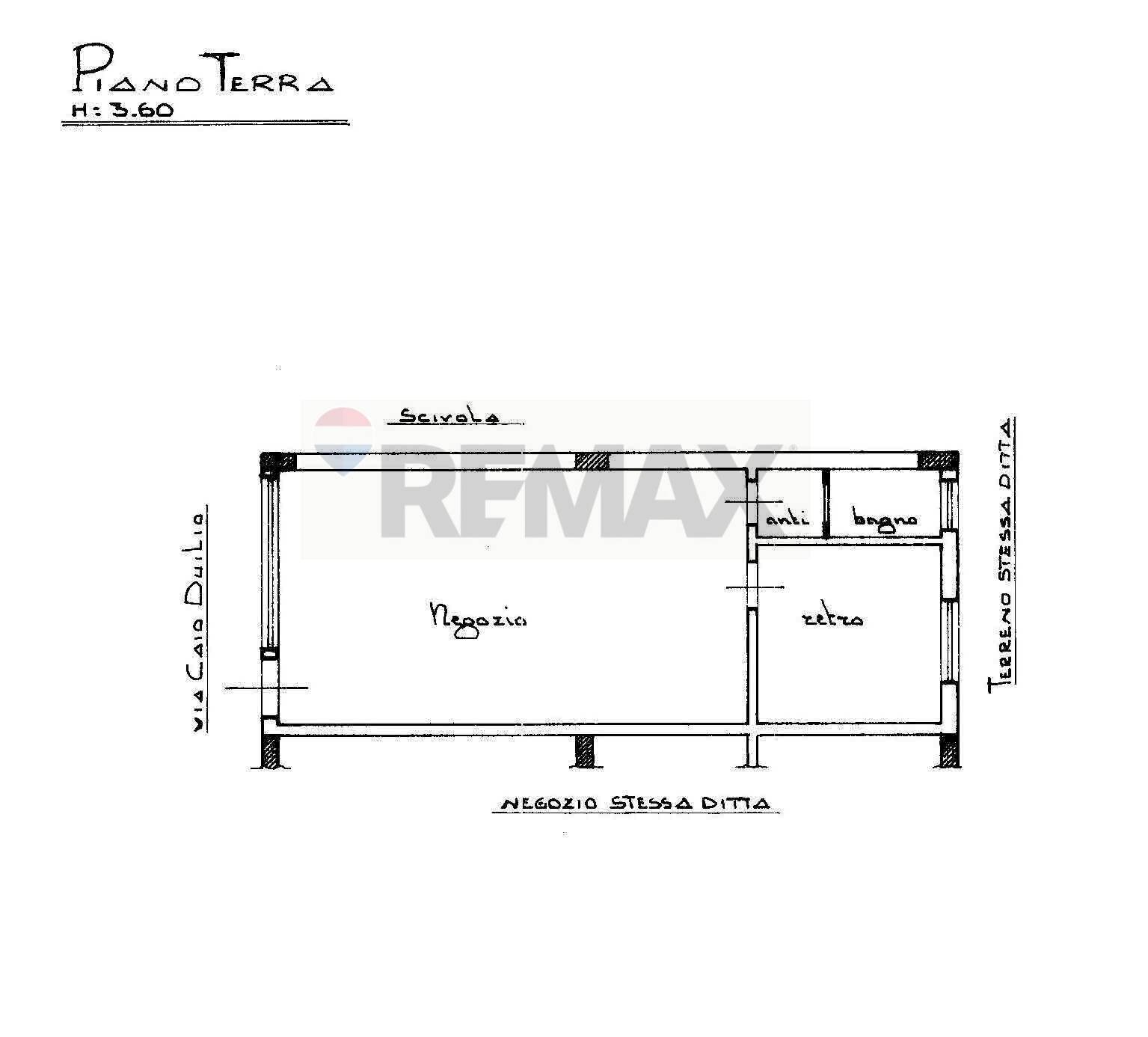 Pianta 2D - Commercial Premises VIA CAIO DUILIO
 
20, Furci Siculo - floor plans 1