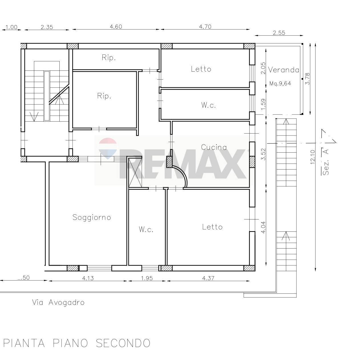 Pianta 2D - Four-room apartment VIA AMEDEO AVOGRADO
 
5, Marineo - floor plans 1