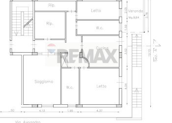 Pianta 2D - Quadrilocale VIA AMEDEO AVOGRADO
 
5, Marineo - foto 27