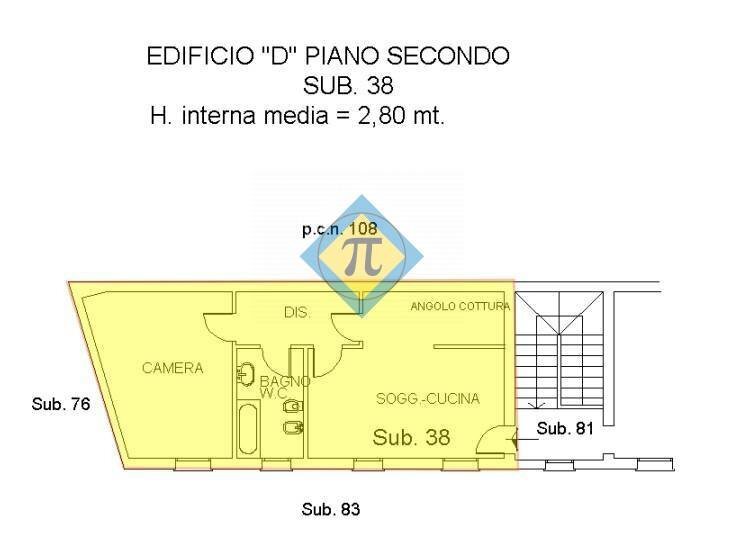 Foto 18 - Bilocale Via Dietro Chiesa
 
7, Morsano al Tagliamento - planimetria 1