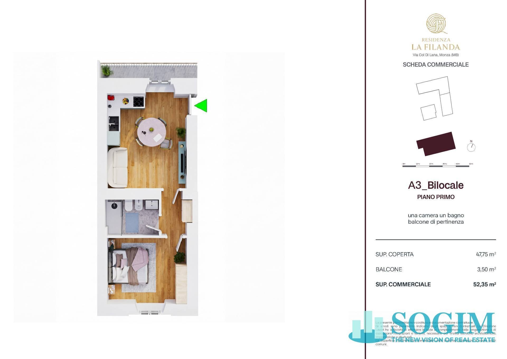 Foto 17 - Two-room apartment Via Col di Lana
 
10, Monza - floor plans 1