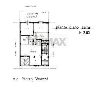Pianta 2D - Four-room apartment Via Pietro Sbacchi
 
264, Cinisi - floor plans 1