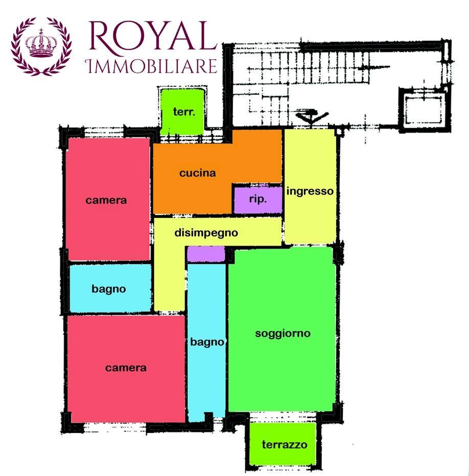 Foto 21 - Trilocale Via Calzabigi, Livorno - planimetria 1