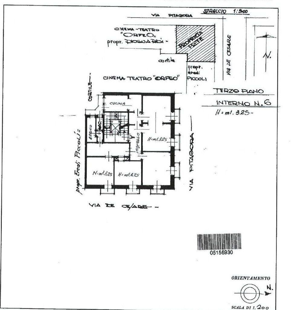 Foto 23 - Appartamento Via De Cesare
 
2, Taranto - planimetria 1