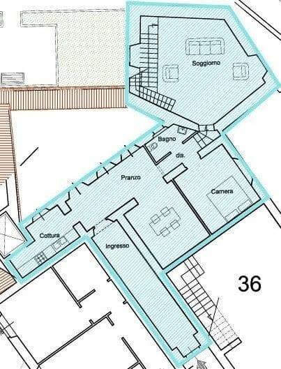 Foto 22 - Quadrilocale Figline e Incisa Valdarno - planimetria 1
