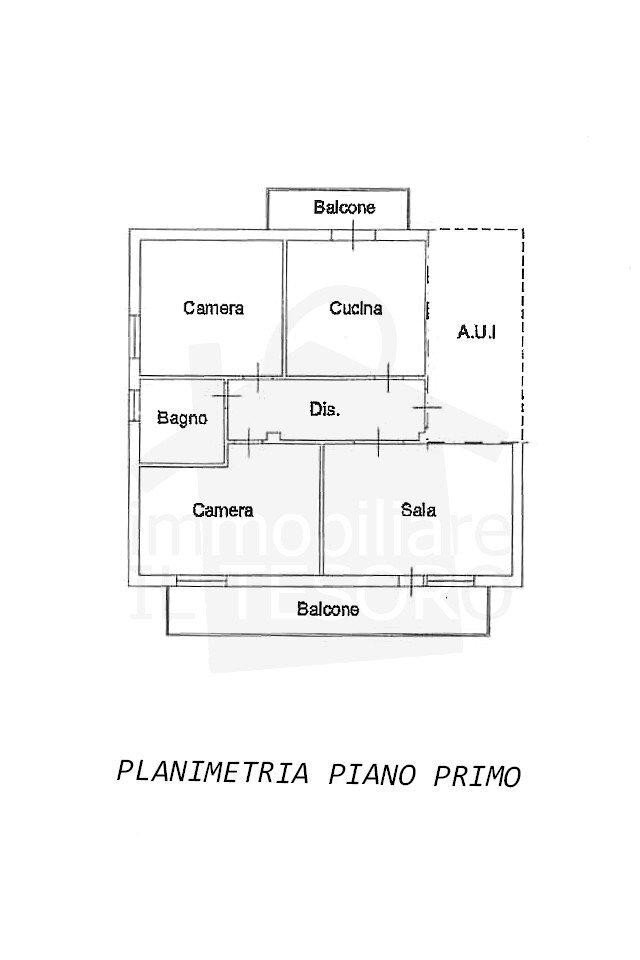 Quadrilocale via Mirabello, 3, Rimini - planimetria 1