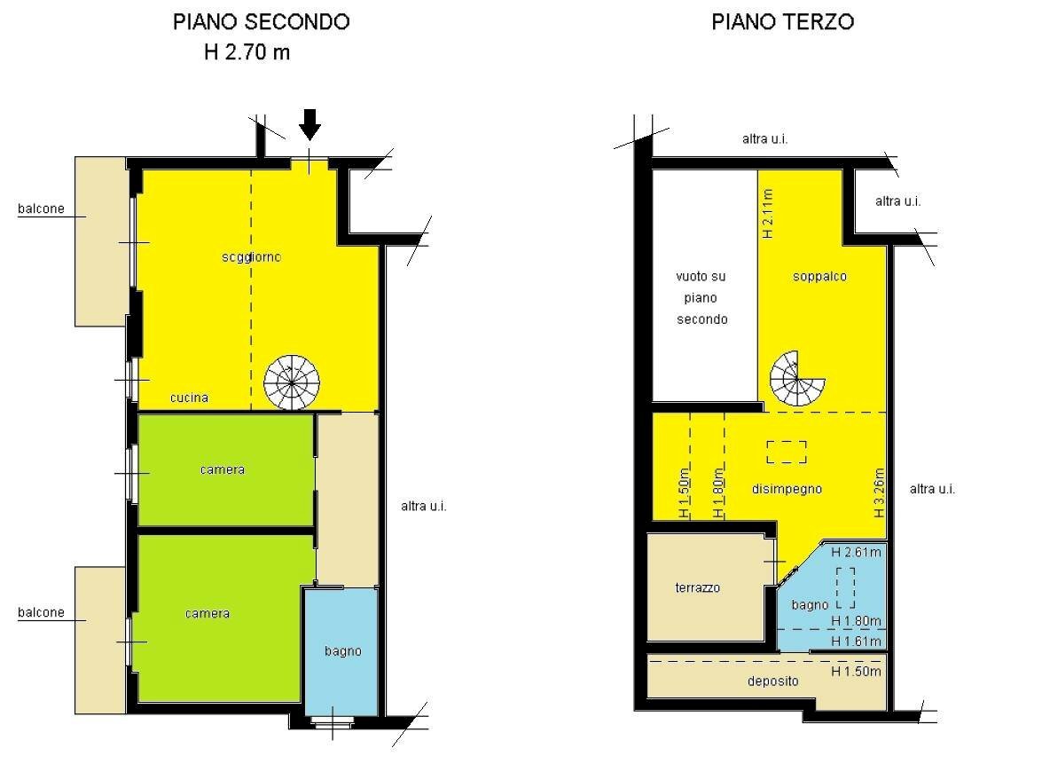 Foto 13 - Trilocale Via Cervi, Piacenza - planimetria 1