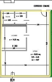 Ufficio via dei Muratori, 4, Parma - planimetria 1