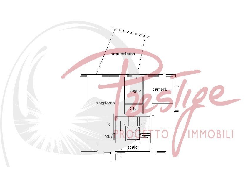 Bilocale via del Canaletto, 307, La Spezia - planimetria 1