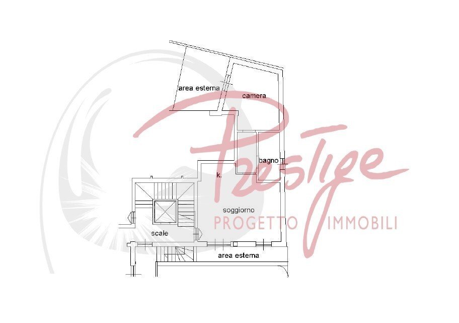 Bilocale via del Canaletto, 307, La Spezia - planimetria 1