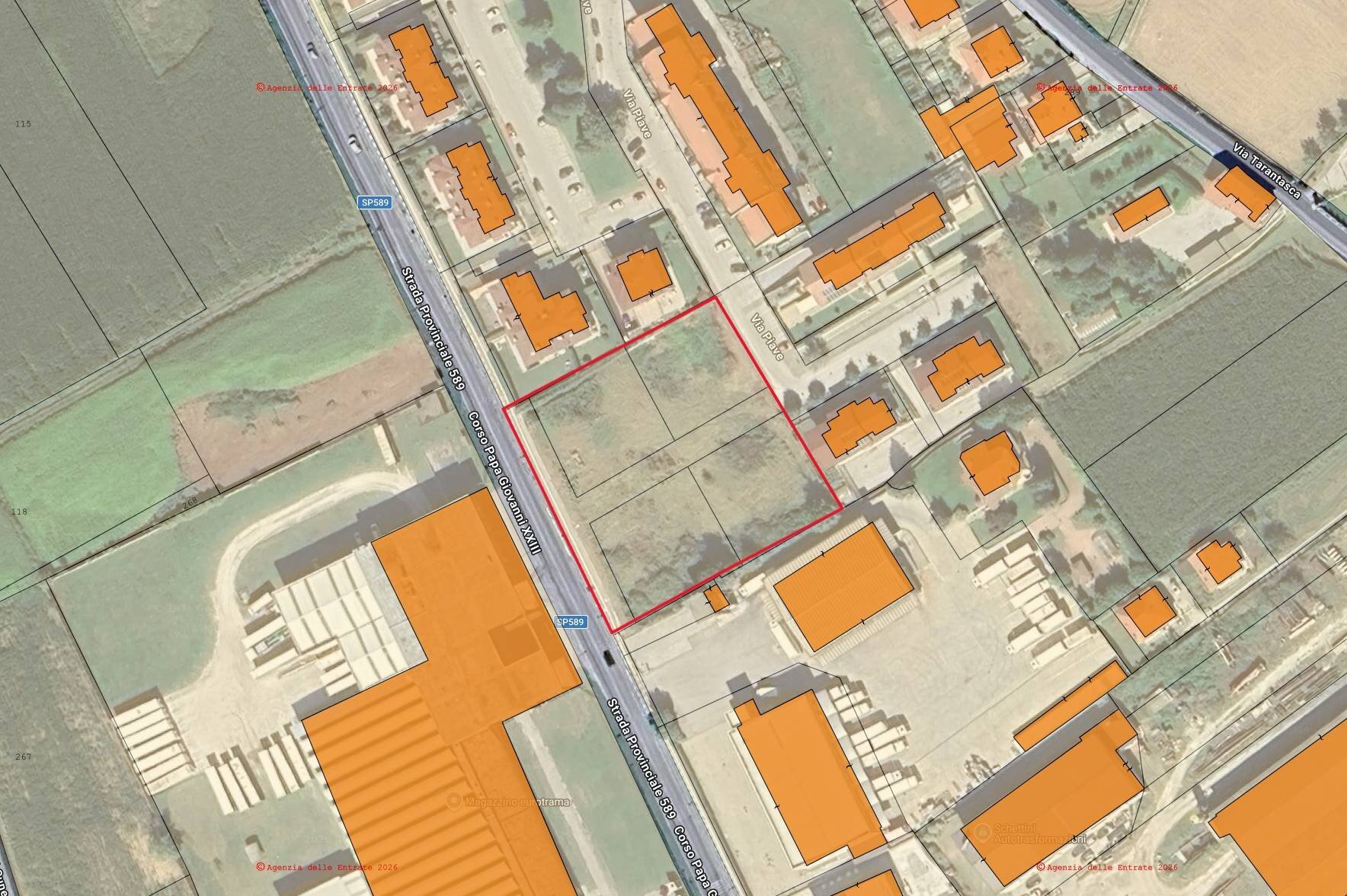 Terreno edificabile Busca - planimetria 1